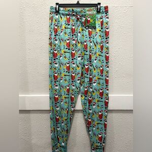 Main and Local The North Soul Jazz Santa Pajama Lounge Joggers NWT M